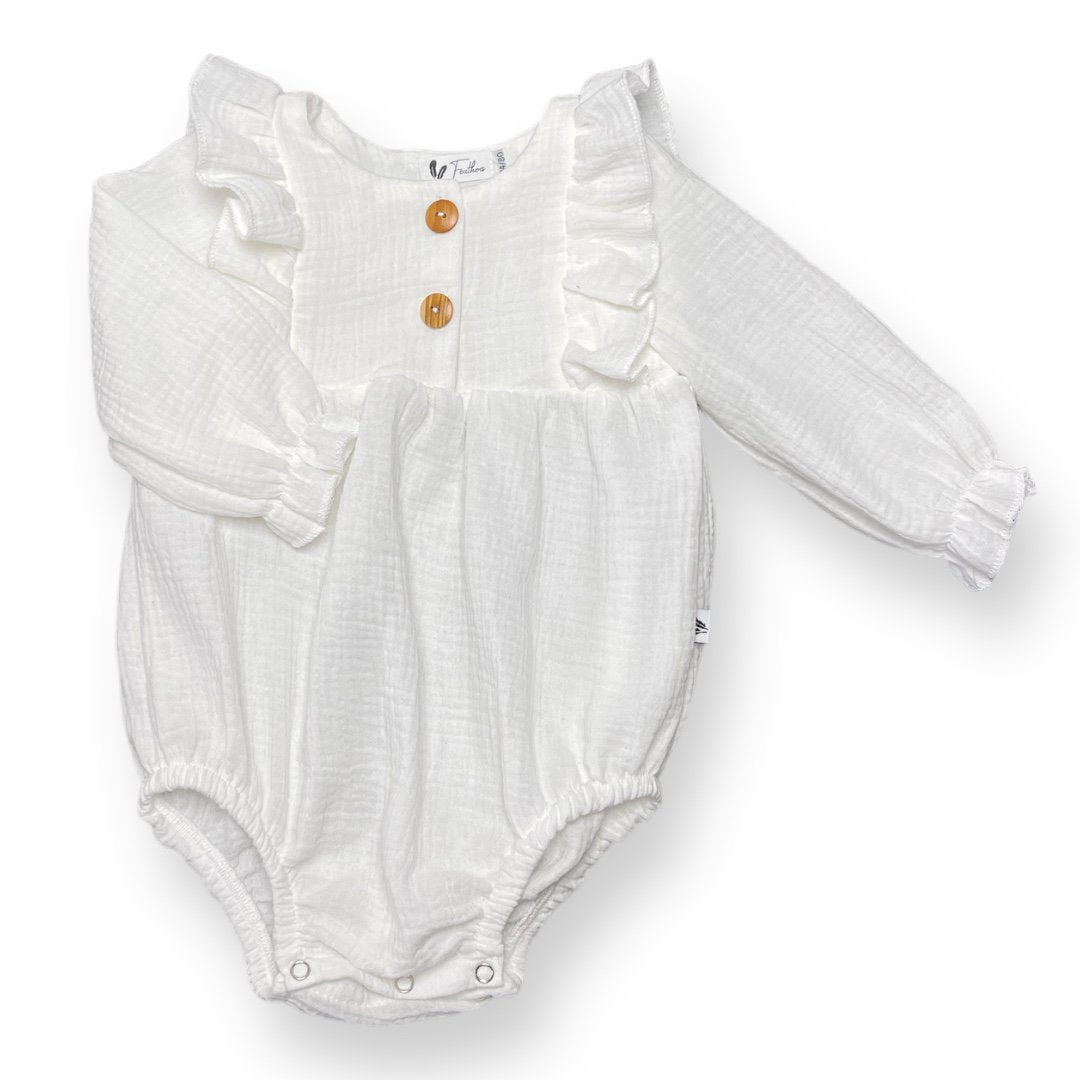 Body lange mouw ecru - Baby Winkel Online