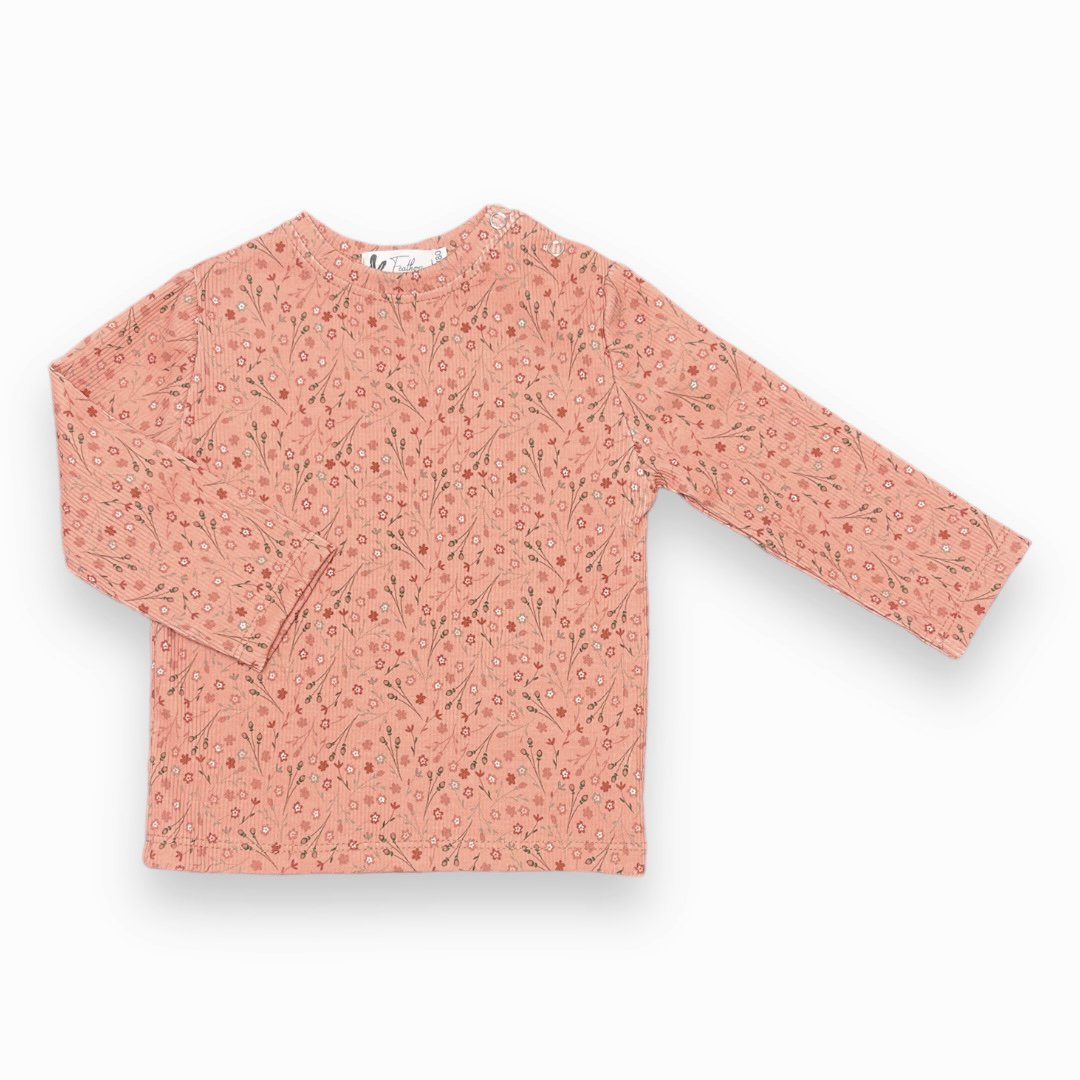 Longsleeve rusty flower - Baby Winkel Online