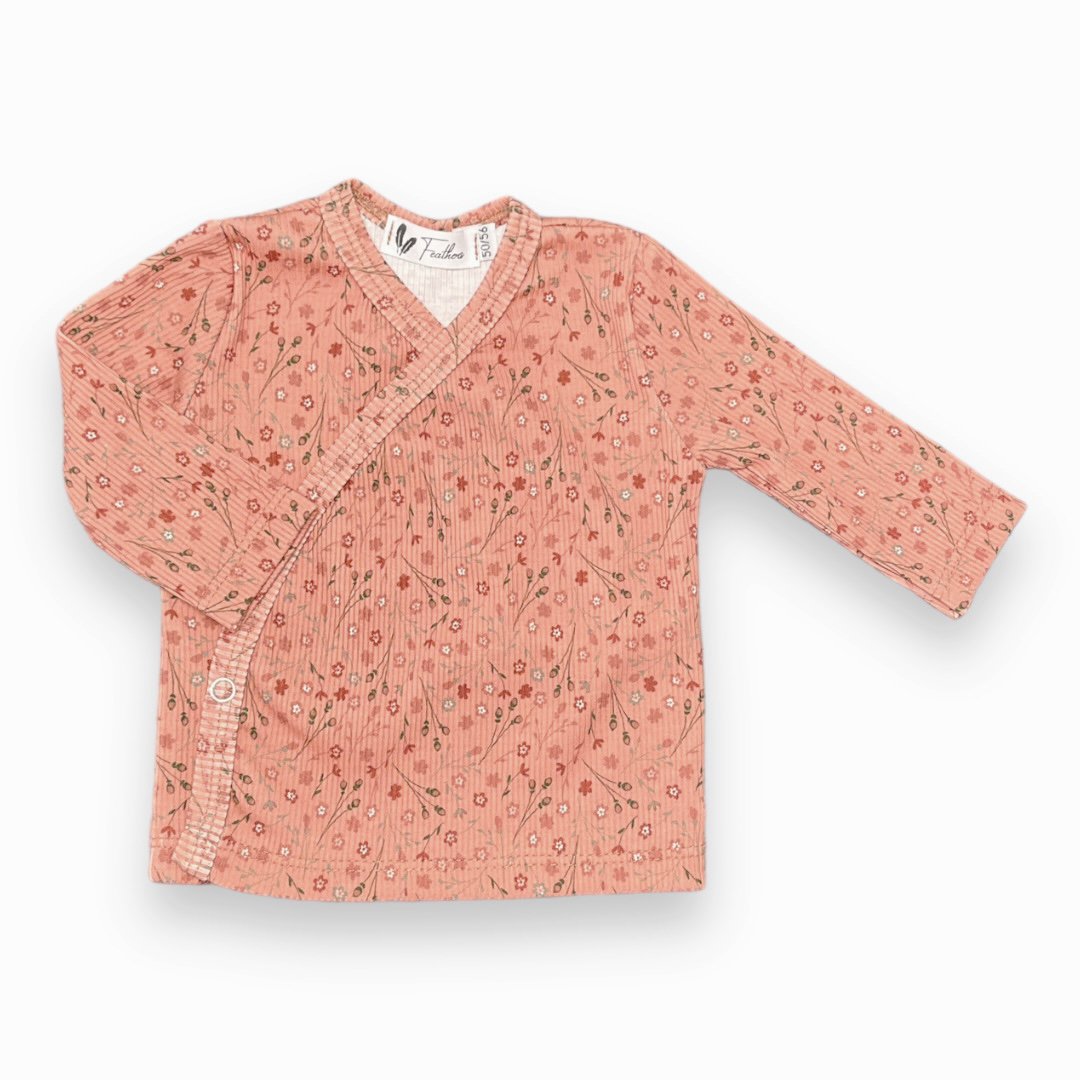 Overslagshirtje rusty flower - Baby Winkel Online