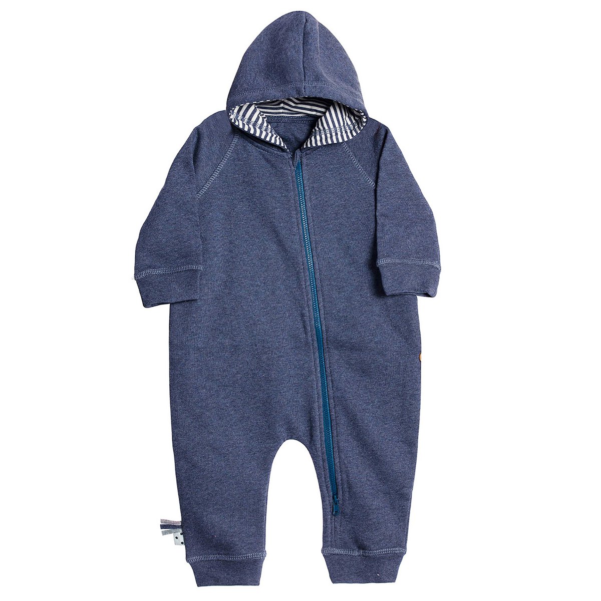 OrganicEra Biologische baby-jumpsuit met ritssluiting, indigo