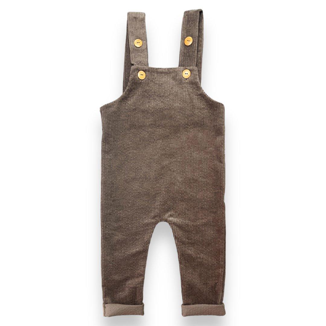 Salopette corduroy mini dark brown - Baby Winkel Online