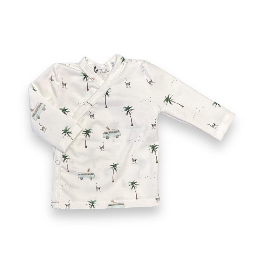 Overslagshirtje animal vacation - Baby Winkel Online